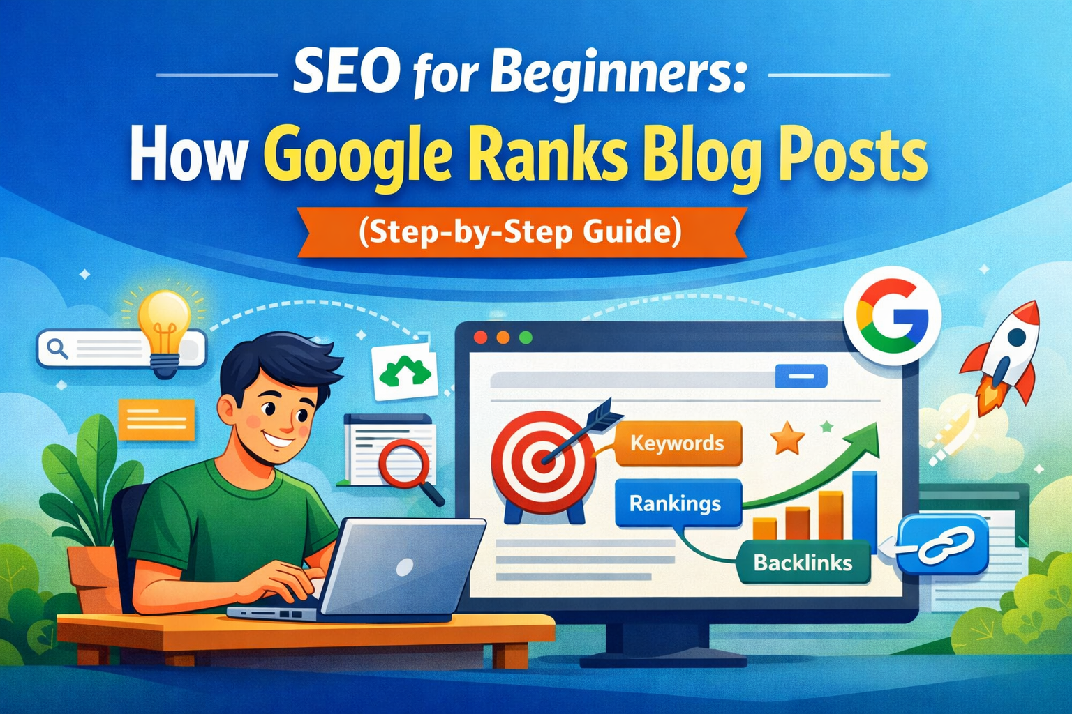 SEO For Beginners; How Google Ranks Blog Posts. Step By Step Guide